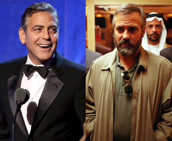 George Clooney engordou 13 kg para interpretar o personagem principal de Syriana (2005).