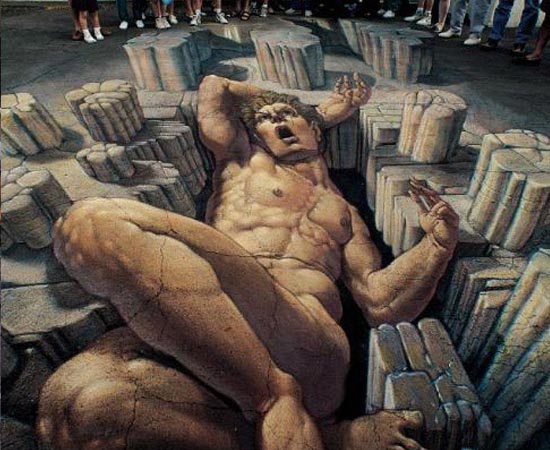 O artista também foi o responsável por pintar este gigante em uma rua de Scottdale, no Arizona (EUA). O artista também foi o responsável por pintar este gigante em uma rua de Scottdale, no Arizona (EUA).