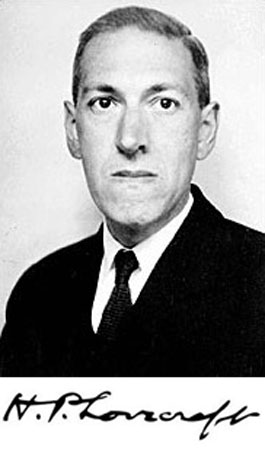 H. P. Lovecraft, escritor norte-americano. Autor de O Chamado de Cthulhu e Nas Montanhas da Loucura.