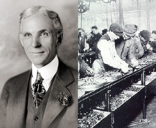 LINHA DE PRODUÇÃO - É uma forma de produção em série, popularizada em 1913, pelas linhas de montagem de Henry Ford. LINHA DE PRODUÇÃO - É uma forma de produção em série, popularizada em 1913, pelas linhas de montagem de Henry Ford.
