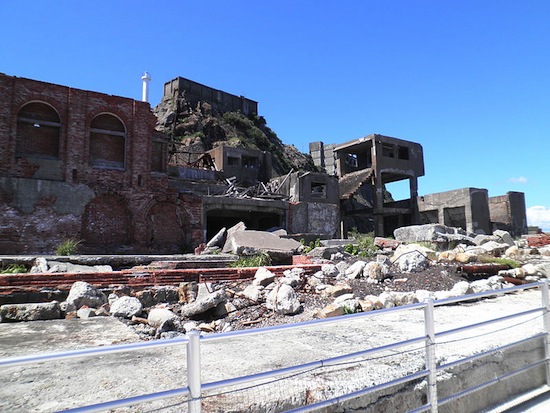 Gunkajima, conhecida como Ilha Barco, Japão.