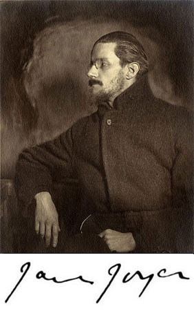 James Joyce, escritor irlandês e autor de Ulisses. James Joyce, escritor irlandês e autor de Ulisses.