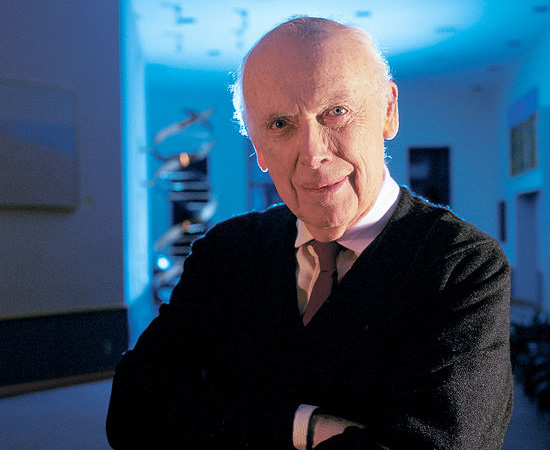 JAMES WATSON (1928) - Biólogo molecular e geneticista americano que sugeriu o modelo de dupla-hélice da estrutura das moléculas de DNA. Foi premiado com o Nobel de Fisiologia/ Medicina em 1962. JAMES WATSON (1928) - Biólogo molecular e geneticista americano que sugeriu o modelo de dupla-hélice da estrutura das moléculas de DNA. Foi premiado com o Nobel de Fisiologia/ Medicina em 1962.