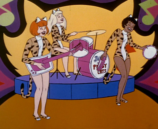 Josie e as Gatinhas (1970) é um desenho animado sobre uma banda musical de garotas que vive aventuras durante viagens e shows.