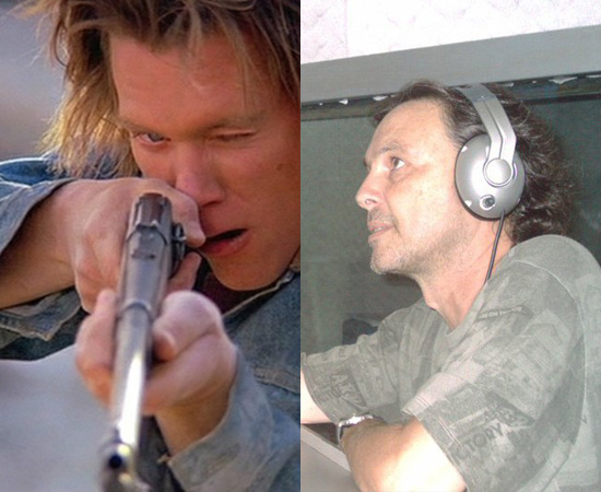 Dublador: Tatá Guarnieri. Gravou a voz para o personagem de Kevin Bacon (Vermes Malditos). Também dublou Jim Carrey e Jackie Chan. Dublador: Tatá Guarnieri. Gravou a voz para o personagem de Kevin Bacon (Vermes Malditos). Também dublou Jim Carrey e Jackie Chan.