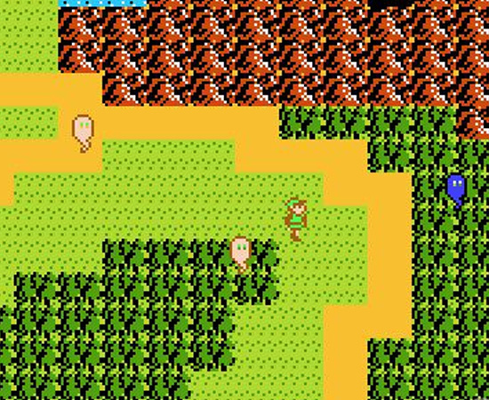 LEGEND OF ZELDA: ADVENTURE OF LINK (1987) - É a sequência do jogo Legend Of Zelda. Agora o personagem Link deve salvar a Princesa Zelda que caiu em sono profundo.