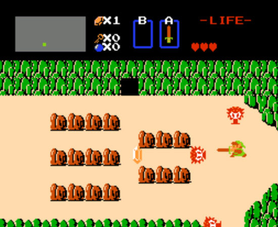 LEGEND OF ZELDA (1986) - Este jogo marcou a história da geração Nintendo. A história se baseia na aventura do jovem Link em busca dos oito fragmentos da Triforce of Wisdom.