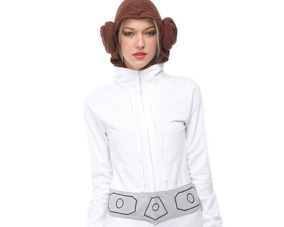 Moletom inspirado no vestido e no penteado da Princesa Leia, de Star Wars Moletom inspirado no vestido e no penteado da Princesa Leia, de Star Wars