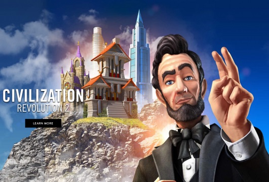 O norte-americano Abraham Lincoln, 16º presidente dos Estados Unidos, também aparece em <i>Civilization Revolution</i>.