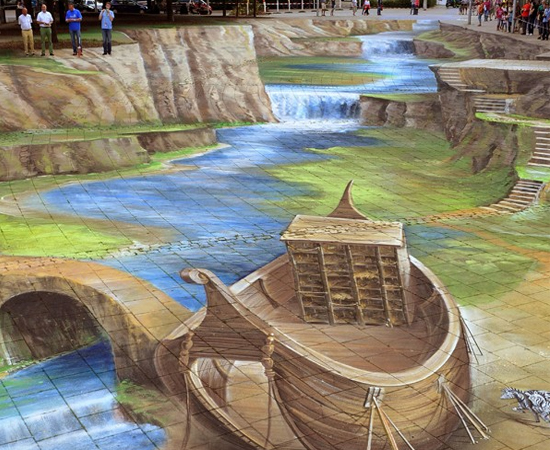 Esta é a maior pintura tridimensional do mundo foi feita na praça da cidade de Wilhelmshaven, na Alemanha, pelo artista Gregor Wosik. Esta é a maior pintura tridimensional do mundo foi feita na praça da cidade de Wilhelmshaven, na Alemanha, pelo artista Gregor Wosik.