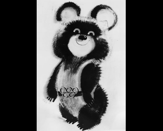 ´Misha´ - Jogos Olímpicos de Moscou (1980): Um dos mascotes mais cativantes, o filhote de urso Misha é um dos mais lembrados até hoje. Ele foi desenhado por Victor Chizhikov, um importante ilustrador de livros infantis. O urso foi escolhido por ser um dos símbolos nacionais da União Soviética.