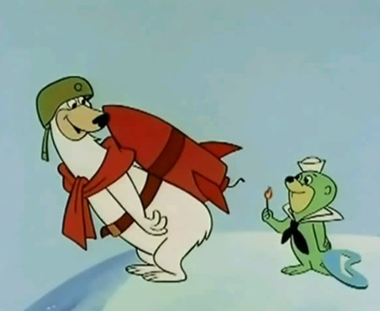 Matraca Trica e Fofoquinha (1964) é um desenho animado  sobre um urso polar e uma foca que vivem em um iglu, no Ártico.