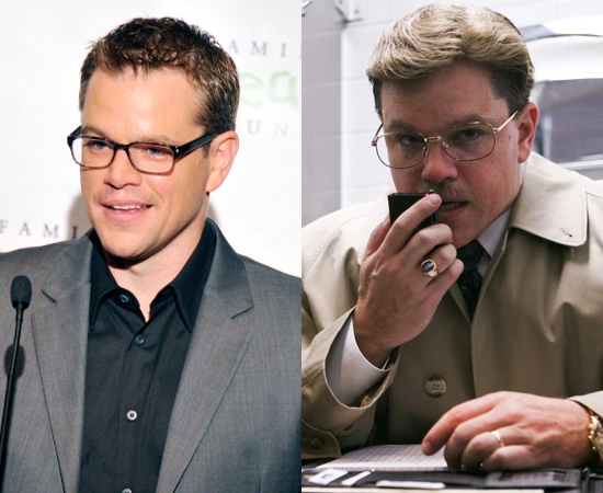 O ator Matt Damon engordou 13 quilos para viver o personagem principal do filme O Desinformante (2009).