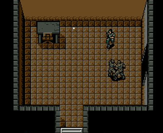 METAL GEAR (1987) - Neste jogo, é preciso controlar o personagem Solid Snake por toda a Outer Heaven (fortaleza militar). No entanto, nenhum dos guardas pode vê-lo. Durante a missão, é possível encontrar novas armas e energia.