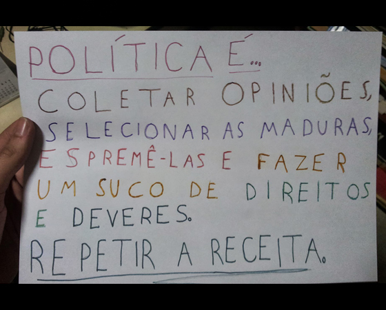 #minhapolitica Lucas Rebelo DalBello, integrante da Liga SUPERextraordinária, no Facebook