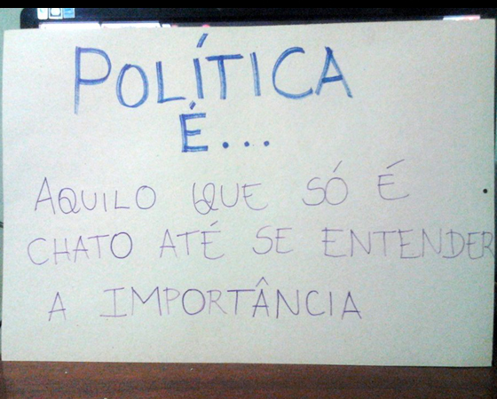 #minhapolitica Doriene Monteiro, integrante da Liga SUPERextraordinária, no Facebook