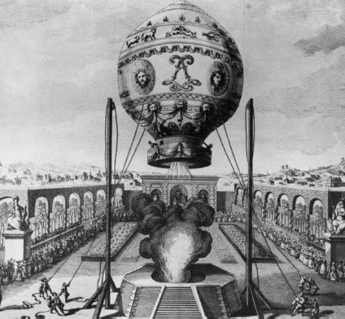 Em 1783, os irmãos Montgolfier, da França, procuravam novas aplicações para o papel. Naquele ano, 400 mil pessoas assistiram ao primeiro voo tripulado da história, em um balão de seda forrado de papel.