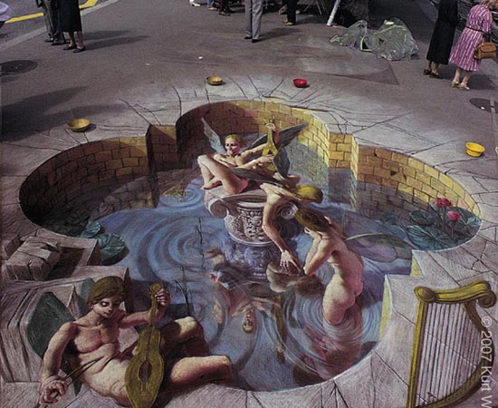 Ele também fez algumas musas tomando banho em uma rua de Lucerne, na Suíça. Ele também fez algumas musas tomando banho em uma rua de Lucerne, na Suíça.