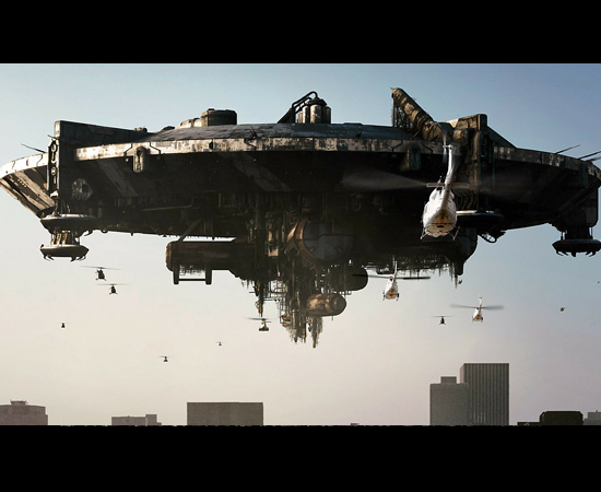 Esta é a nave mãe que aterroriza os terráqueos no filme District 9.