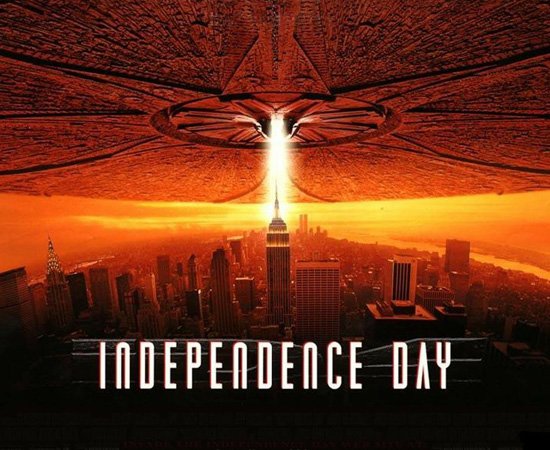 Já esta nave mãe aparece no filme Independence Day, estrelado por Will Smith.