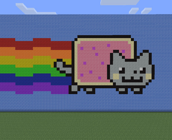 É claro que algum jogador representaria um dos memes mais famosos da atualidade, o Nyan Cat.