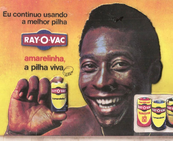 Pelé era Pelé. Garoto-propaganda. Pelé era Pelé. Garoto-propaganda.