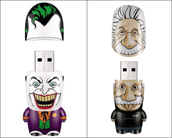 Presente nerd e útil: pen-drives do Coringa e do Einstein