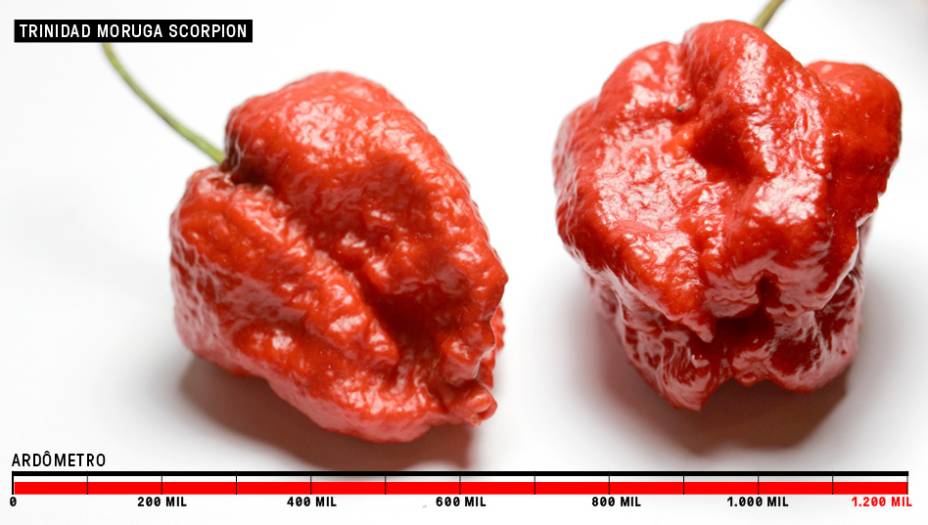 1. Trinidad Moruga Scorpion - + de 1,2 milhão SHU<br />