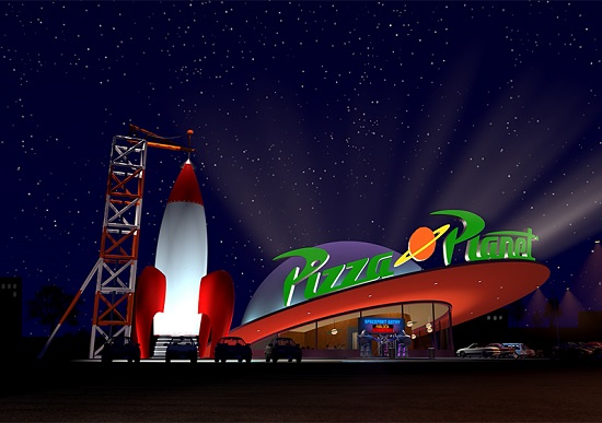 Ok, pode parecer estranho colocar uma pizzaria na mesma lista que uma empresa de bruxos e a bilionária Wayne. Mas a <i>Pizza Planet</i> não é qualquer pizzaria: é a favorita do Andy, de <i>Toy Story</i>. Sem contar a temática espacial e os vários brinquedos e jogos que garantem a diversão da galera, claro.