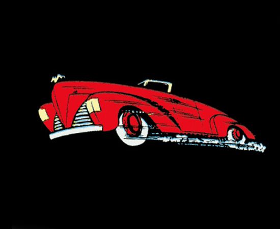 Você pode até achar estranho, mas este é o primeiro Batmóvel da história. Ele nem tinha a nomenclatura oficial, mas foi publicado como o veículo do Batman na HQ Detective Comics #48, de 1941. O design é de Bob Kane e o carro usado como base é um Cord 1936.