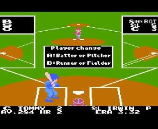 R.B.I BASEBALL 3 (1987) - É um game que simula uma partida de baseball. Na época, foi licenciado pela MLBPA (liga oficial) que permitia o uso dos nomes reais de jogadores.