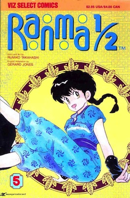 RANMA 1/2, Rumiko Takahashi (1987-1996): Muito popular nos anos 90, essa série tem como público alvo meninos adolescentes. A história gira em torno de uma garoto que, após ser amaldiçoado, recebe o poder de se transformar em uma bela garota. O mangá mescla comédia romantica com cenas de ação.