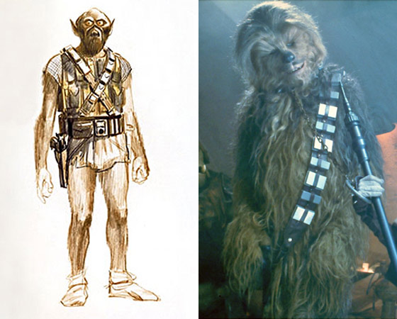 O Chewbacca de Star Wars era menos peludo - e seu rosto lembrava a máscara do Hannibal Lecter, percebeu?