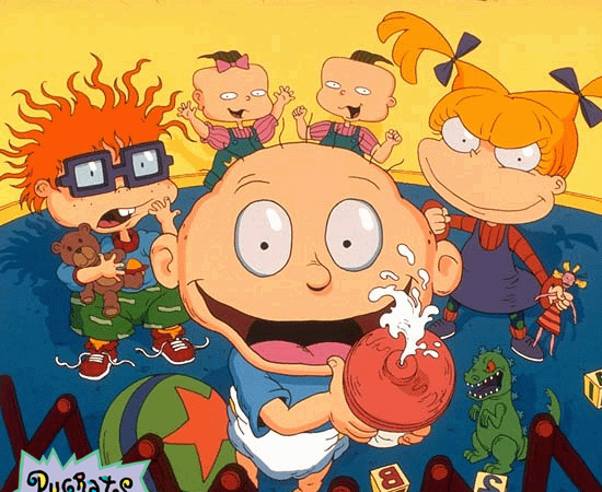 Rugrats, os Anjinhos (1991), é uma série animada sobre crianças que brincam juntas. Eventualmente, há desavenças entre elas. Rugrats, os Anjinhos (1991), é uma série animada sobre crianças que brincam juntas. Eventualmente, há desavenças entre elas.