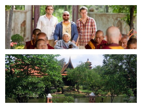 O monastério mostrado em <i>Se Beber Não Case II</i> realmente existe. Fica na região sul da Tailândia.