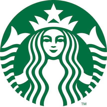 STARBUCKS - A sereia é uma referência à origem da marca, que nasceu próxima a um porto. STARBUCKS - A sereia é uma referência à origem da marca, que nasceu próxima a um porto.