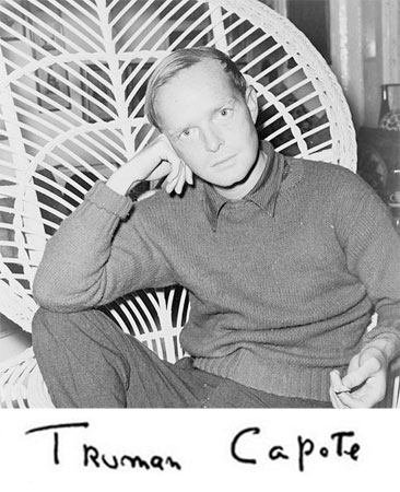 Truman Capote, escritor norte-americano. Autor de Bonequinha de Luxo e A Sangue Frio.