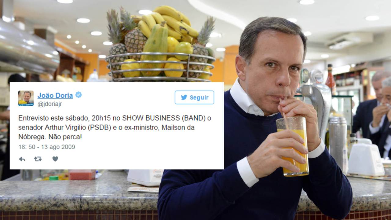 Reprodução Twitter / Divulgação João Dória