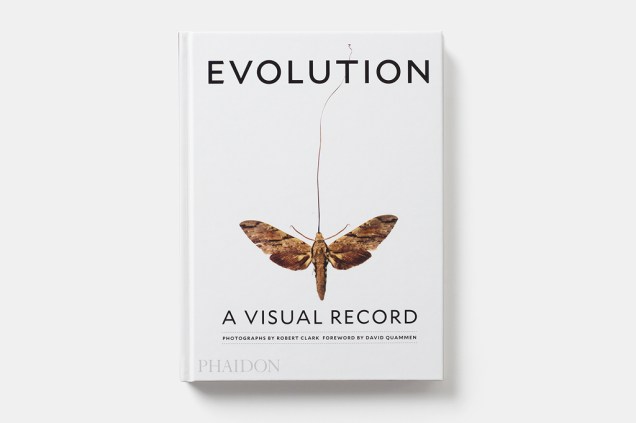 Livro <a href="http://www.phaidon.com/store/general-non-fiction/evolution-a-visual-record-9780714871189/" target="_blank">Evolution: a Visual Record</a>(2016), de Robert Clark - ainda sem título em português