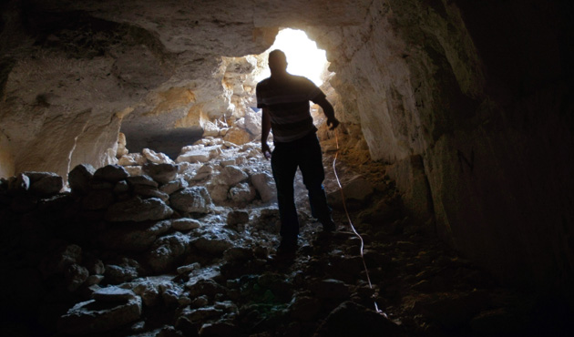 Underground Christian Cave From 1st Century A.D. Exposed Near Jericho