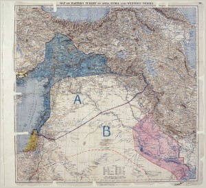 Risca-faca: assim nasceram os modernos Iraque e Síria | imagem: Royal Geographical Society