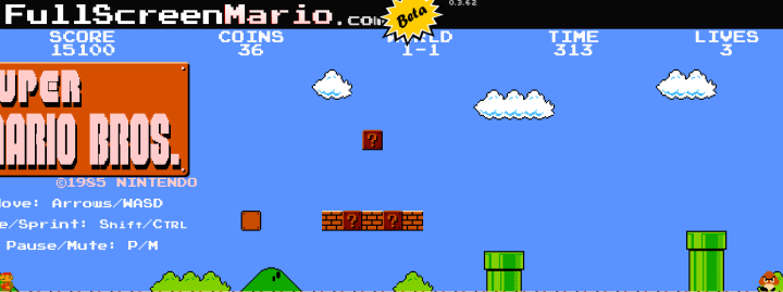 Jogue o Super Mario Bros original de graca e em. Super