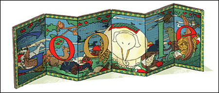 Doodle 296 anos de Ito Jakuchu