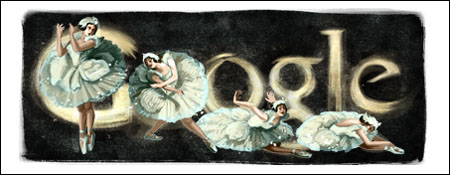 Doodle 131 anos de Anna Pavlova