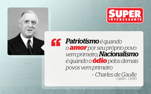 Frase da semana: “Patriotismo é quando o amor por seu próprio povo vem  primeiro” | Super