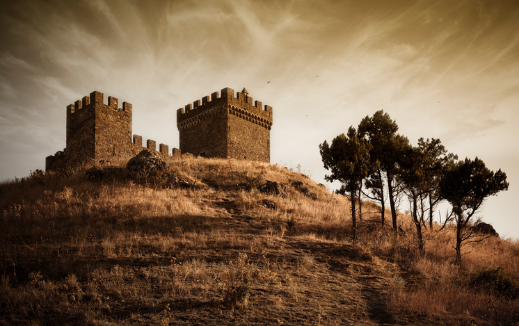 The Genoese Medieval fortress in Crimea