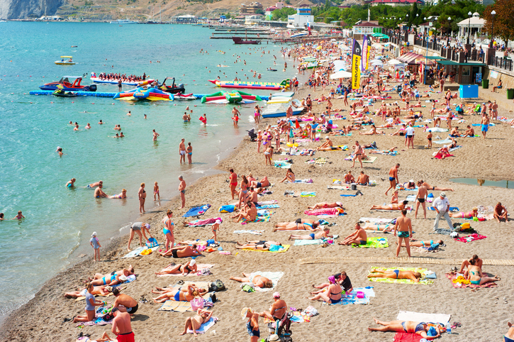 Balck sea beach, Crimea