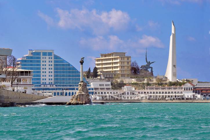 View of the city of Sevastopol from the sea