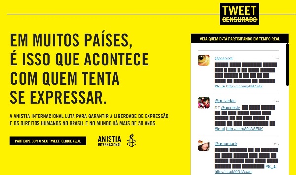 Tweet Censurado: pela liberdade de expressão na internet