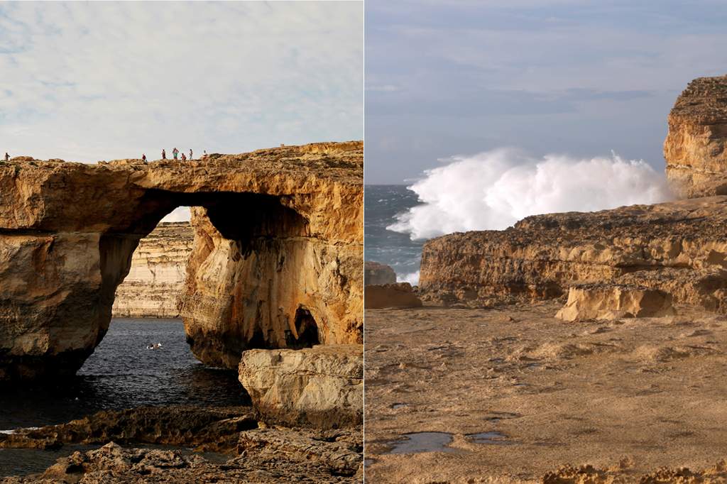 Azure Window, cenário de Game of Thrones, desaba no mar